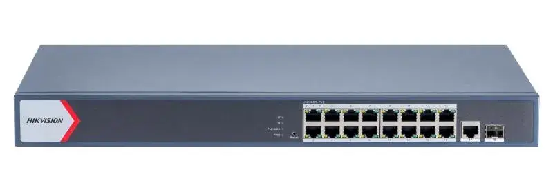 Hikvision DS-3E1518P-EI/M - 16 Port Gigabit Akıllı PoE Switch