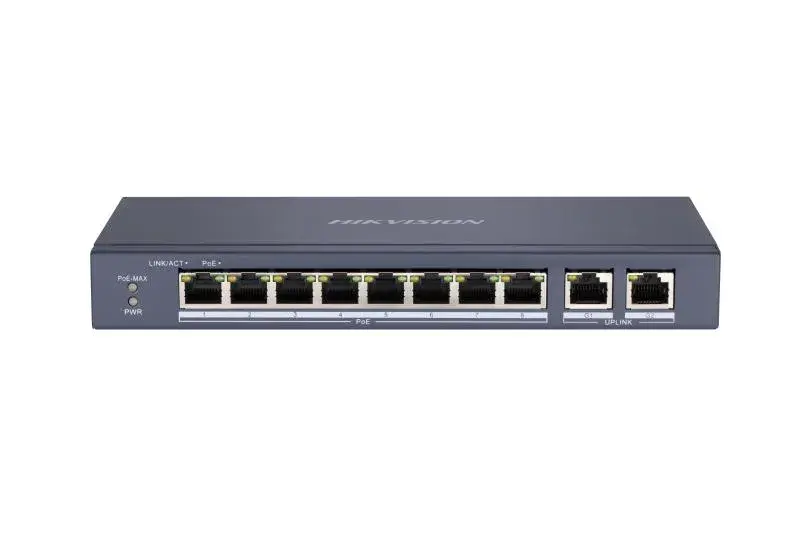 Hikvision DS-3E0310P-E/M - 8 Port Fast Ethernet Unmanaged PoE Switch