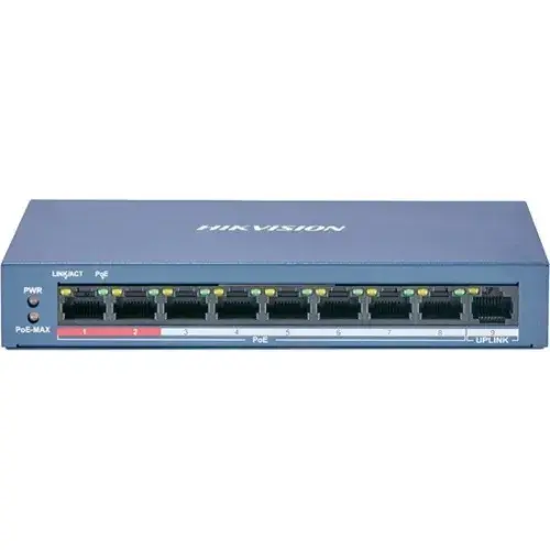 Hikvision DS-3E1309P-EI - 8 Port Ethernet Akıllı POE Switch